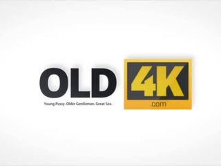 Old4k. senas wise gentleman su a jaunas gražu valdovė